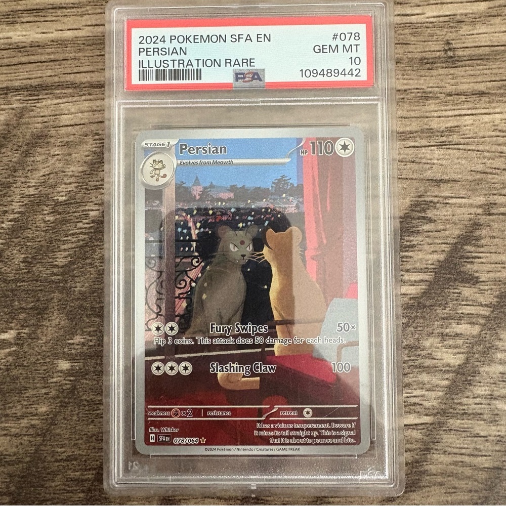 Pokémon Persian 078/064 IR Illustration Rare Shrouded Fable PSA 10